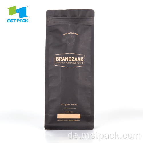 Box -Beutel Kraftpapierbeutel Kaffeefolienverpackung